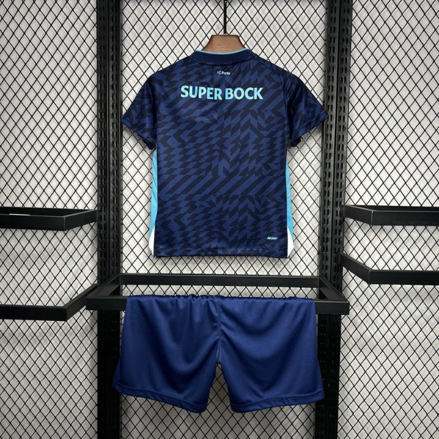 Conjunto infantil azul Terceiro equipamento 24/25