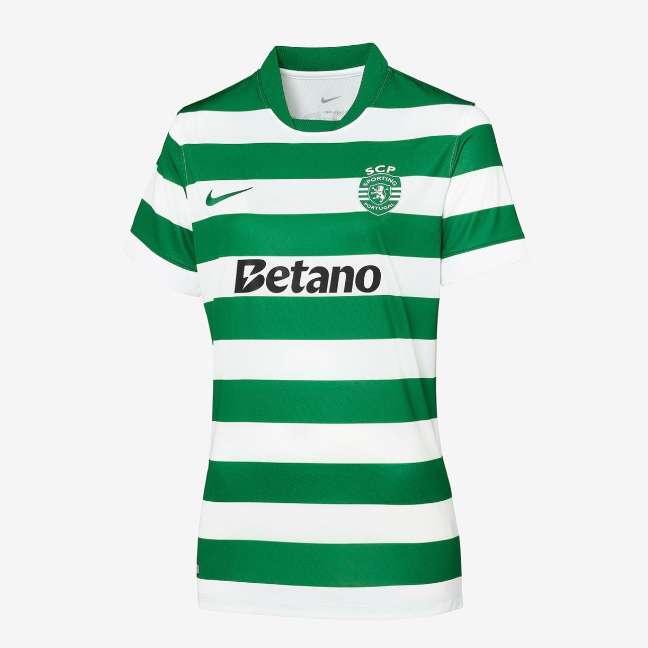 Camisola FEMININA Principal 25/26 verde e branca