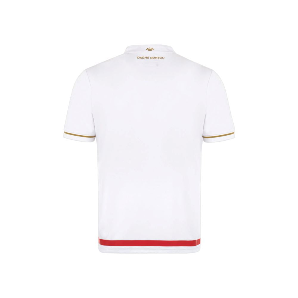 Camisola AS Mónaco Principal vermelha e branca 25/26