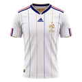 Camisola Retro da França Fora 2010 Branca