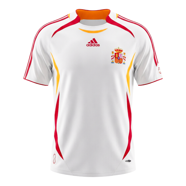 Retro Espanha Camisola Alternativa 2006 Branco