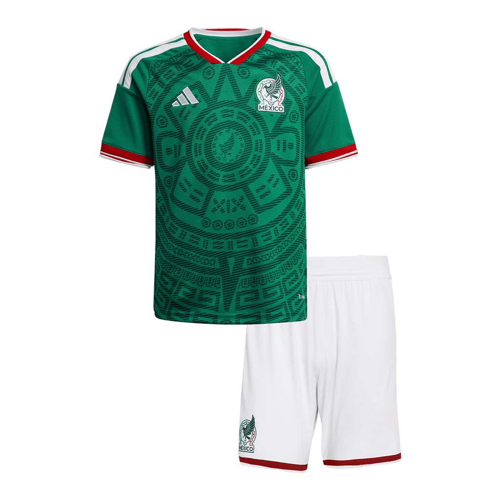 México Infantil Casa Futebol Camisa Conjunto (Camisola+Calções) 25/26 Verde