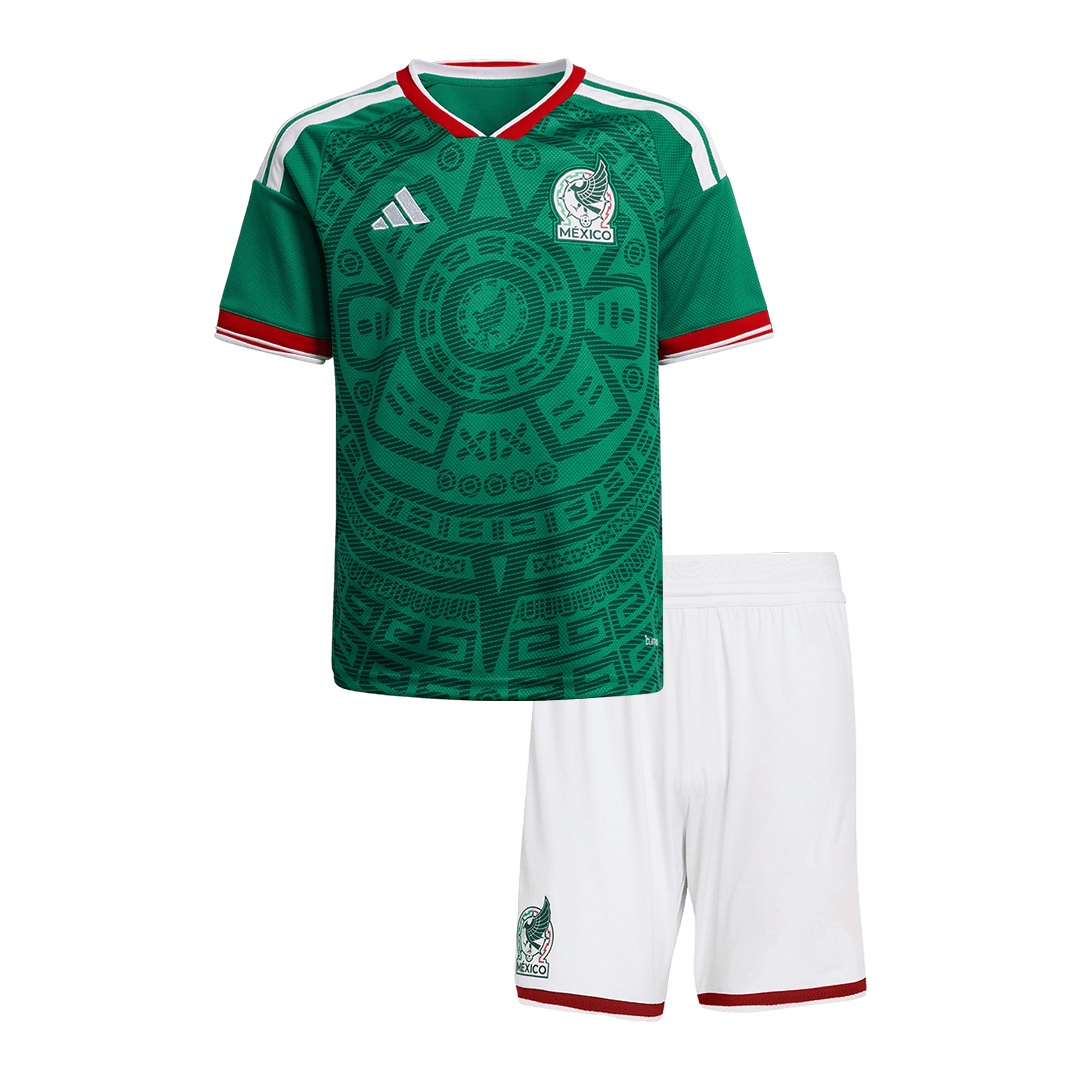 México Infantil Casa Futebol Camisa Conjunto (Camisola+Calções) 25/26 Verde