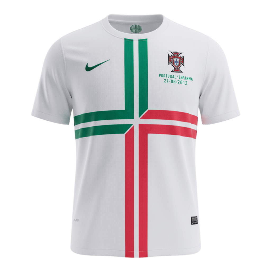 Retro Portugal Camisola Alternativa 2012 Branco
