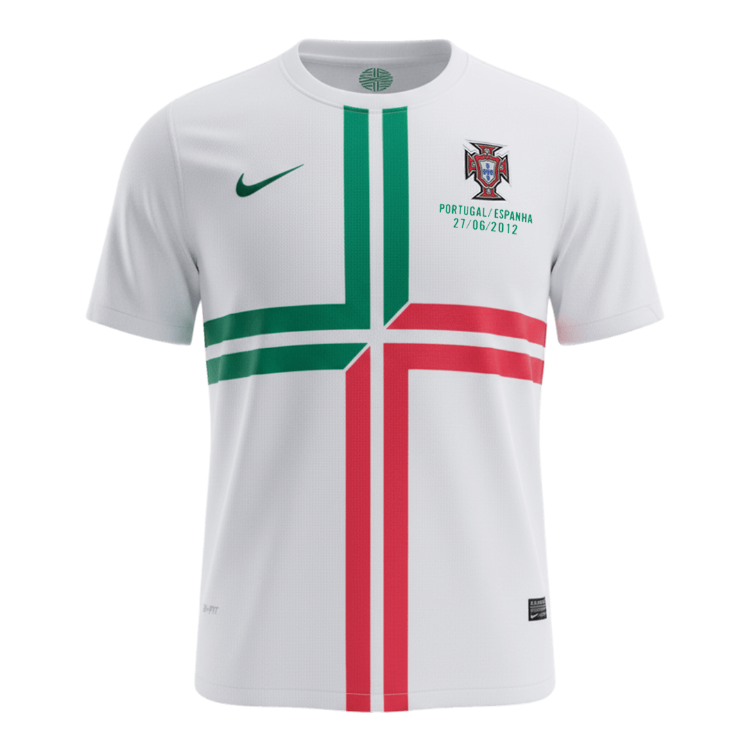 Retro Portugal Camisola Alternativa 2012 Branco