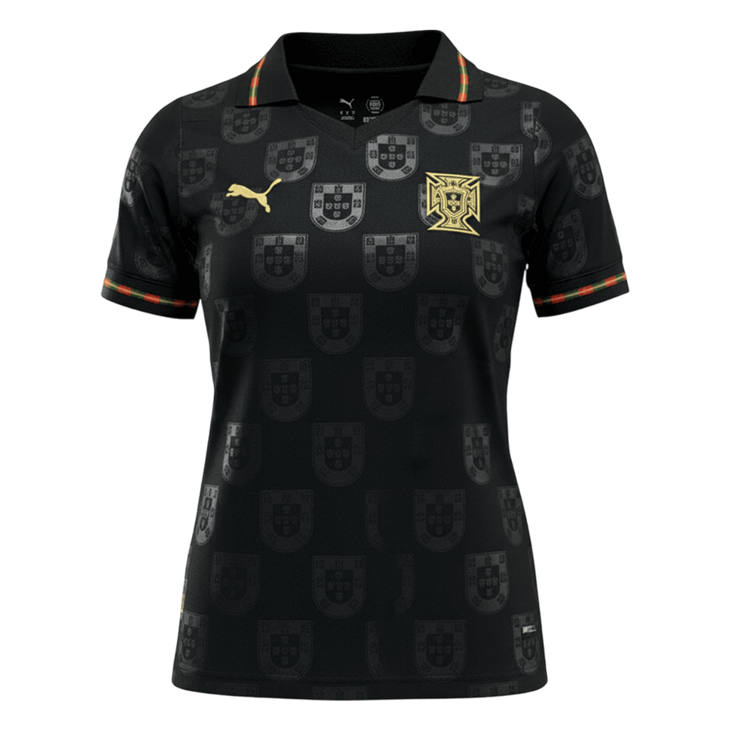 Mulher Portugal Camisola Mundial 2026 Preto
