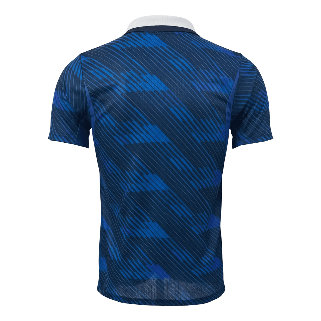 Versão de Jogador da Camisola de Futebol do Mundial da França Casa 2026 Azul