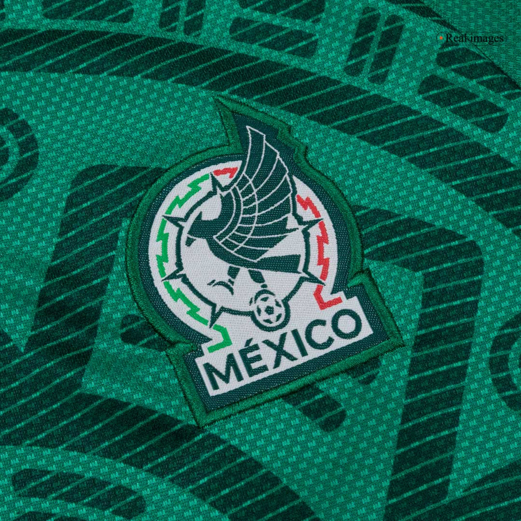 Conjunto de Camisola e Calções de Futebol México Infantil (Camisola+Calções+Meias) 25/26 Verde