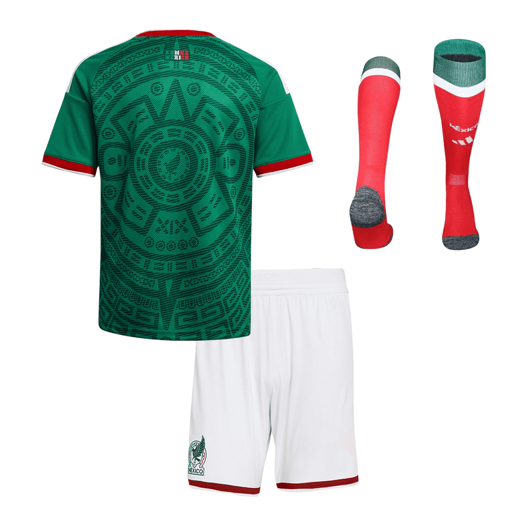 Conjunto de Camisola e Calções de Futebol México Infantil (Camisola+Calções+Meias) 25/26 Verde