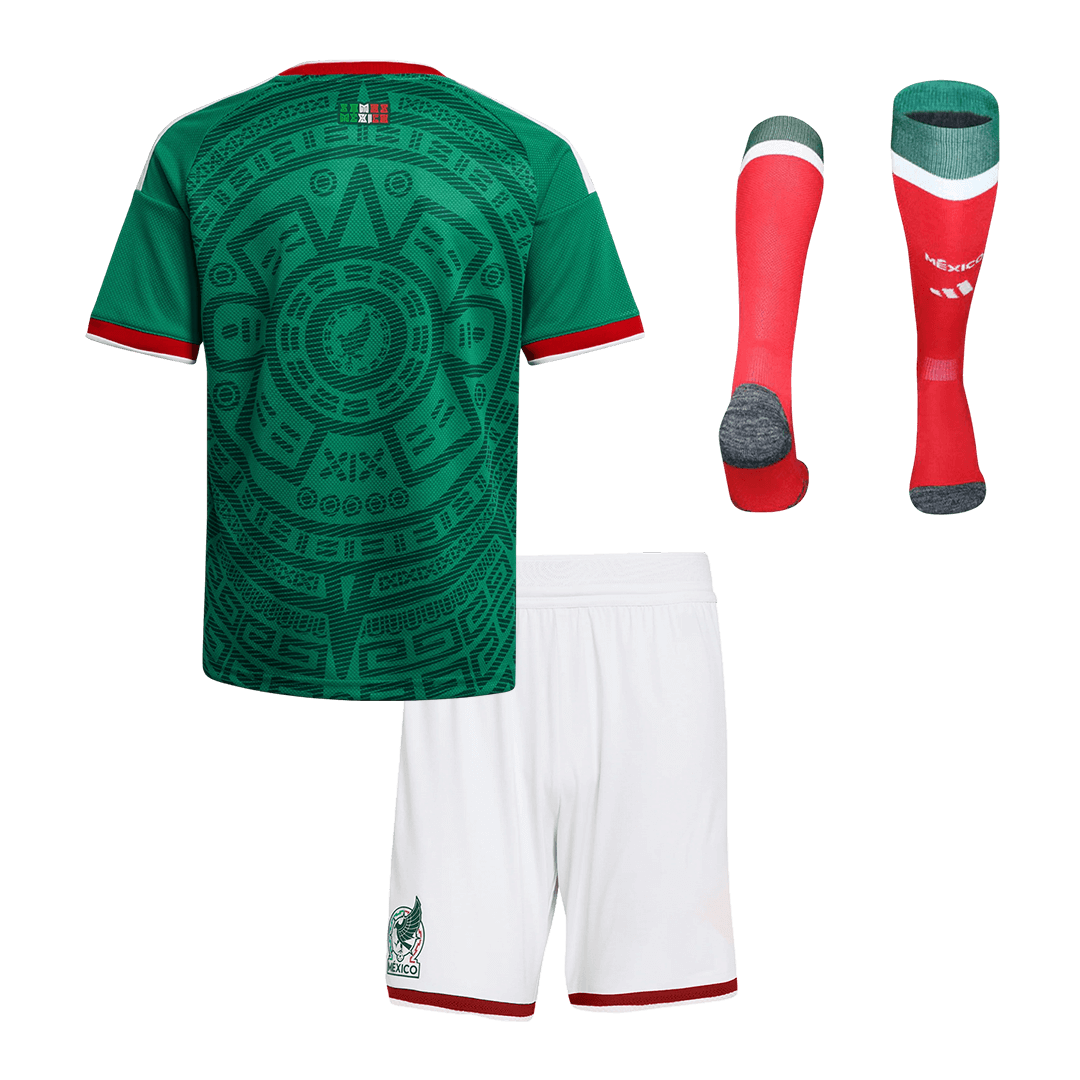 Conjunto de Camisola e Calções de Futebol México Infantil (Camisola+Calções+Meias) 25/26 Verde