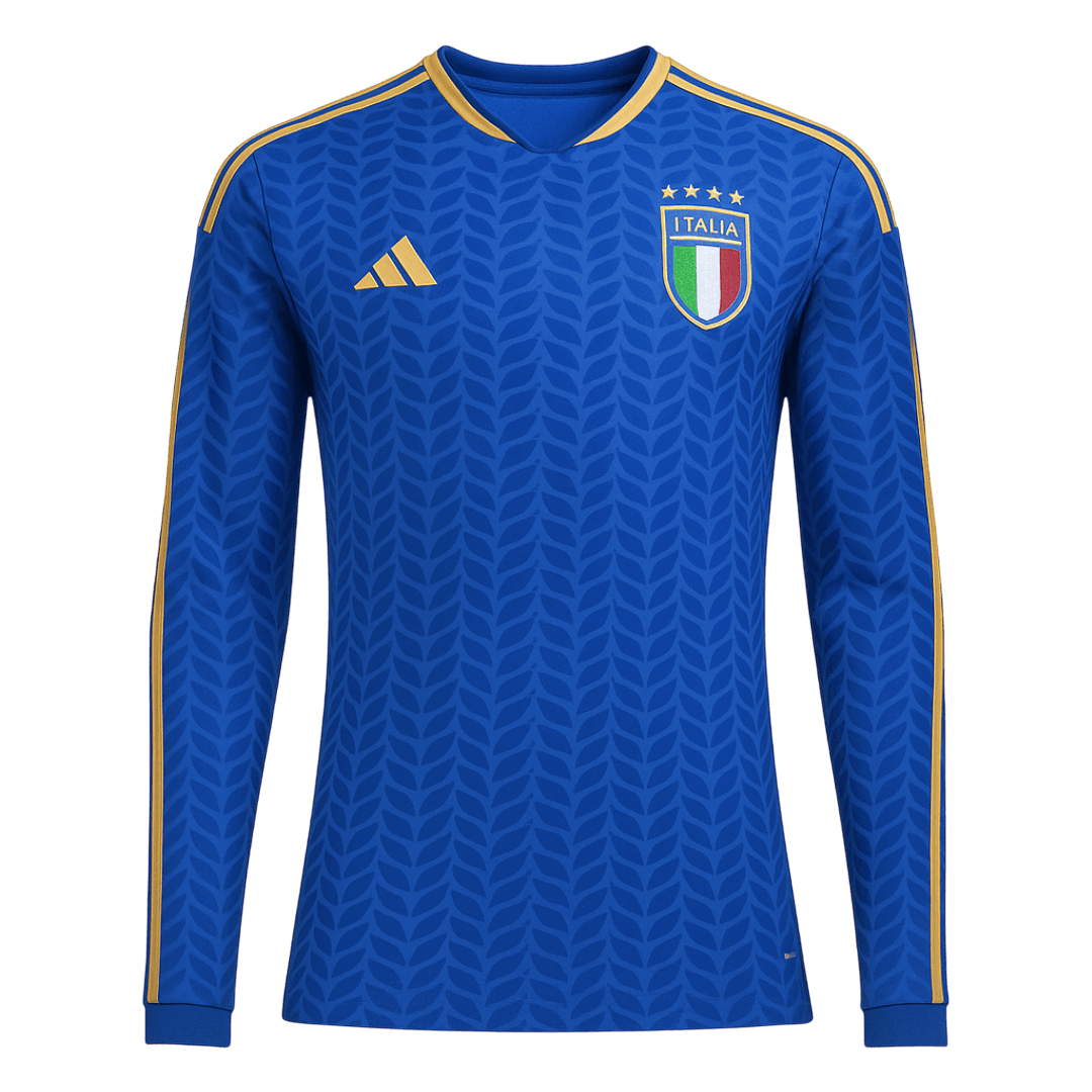 Itália Camisola Manga comprida 2026 Azul