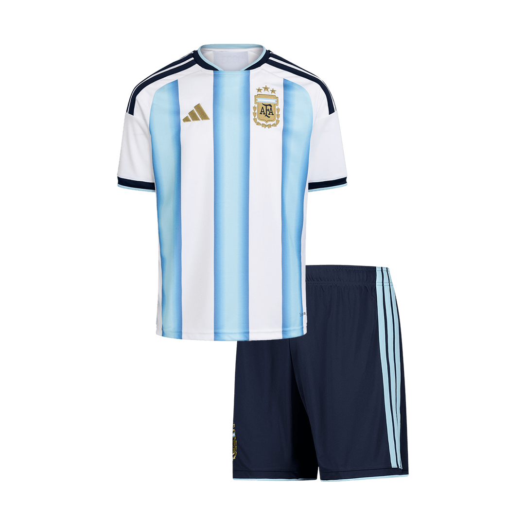 Argentina Infantil Casa Futebol Camisa Conjunto (Camisola+Calções) Mundial 2026