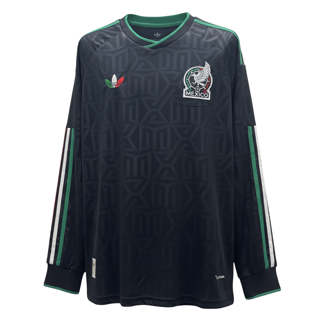 México Camisa Manga Comprida 2026 Preto