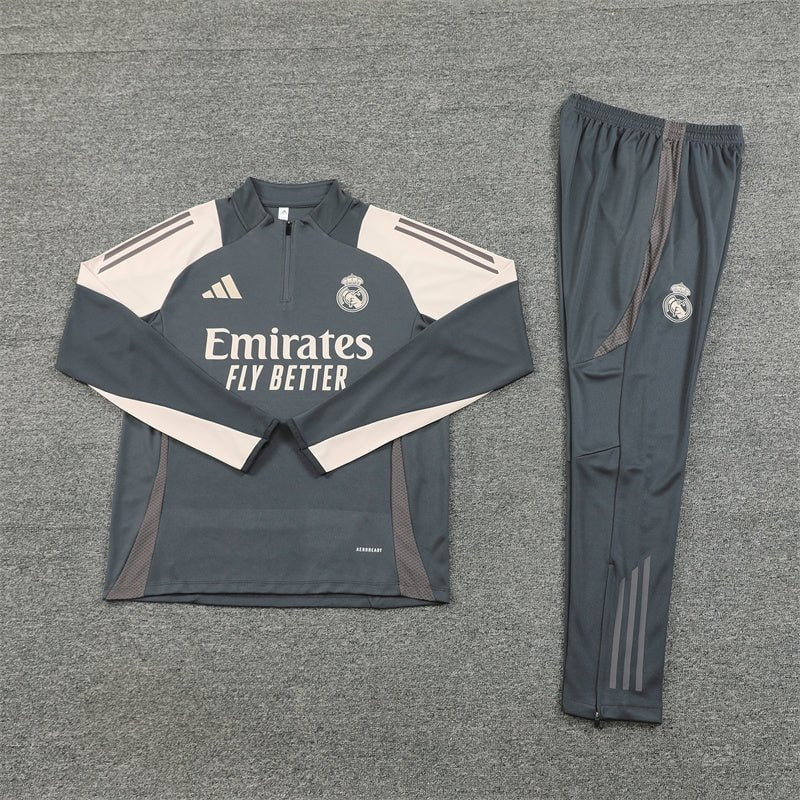 Real Madrid 24/25 - Fato de Treino - Meio Fecho