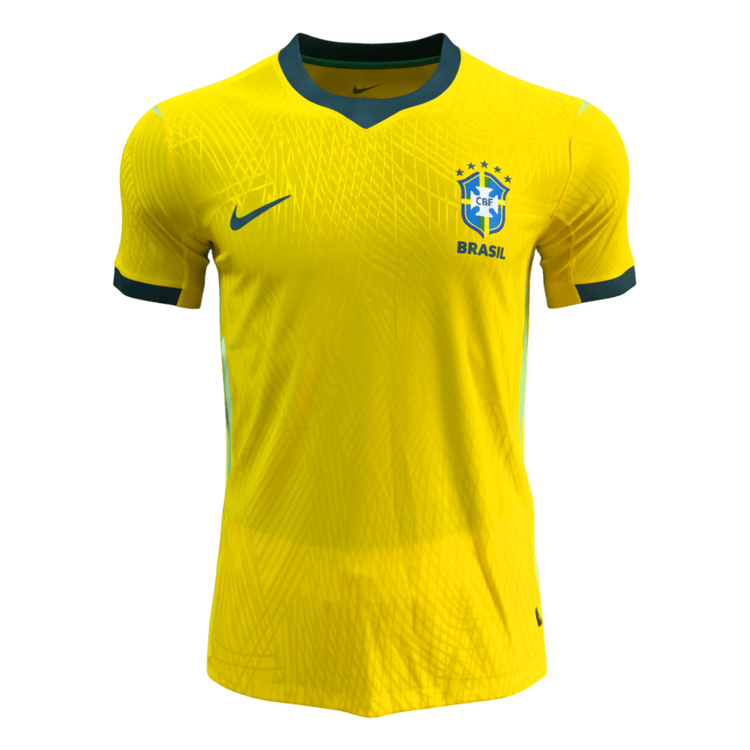Versão do Jogador Brasil Casa Copa do Mundo Camisolas de Futebol 2026 Amarelo