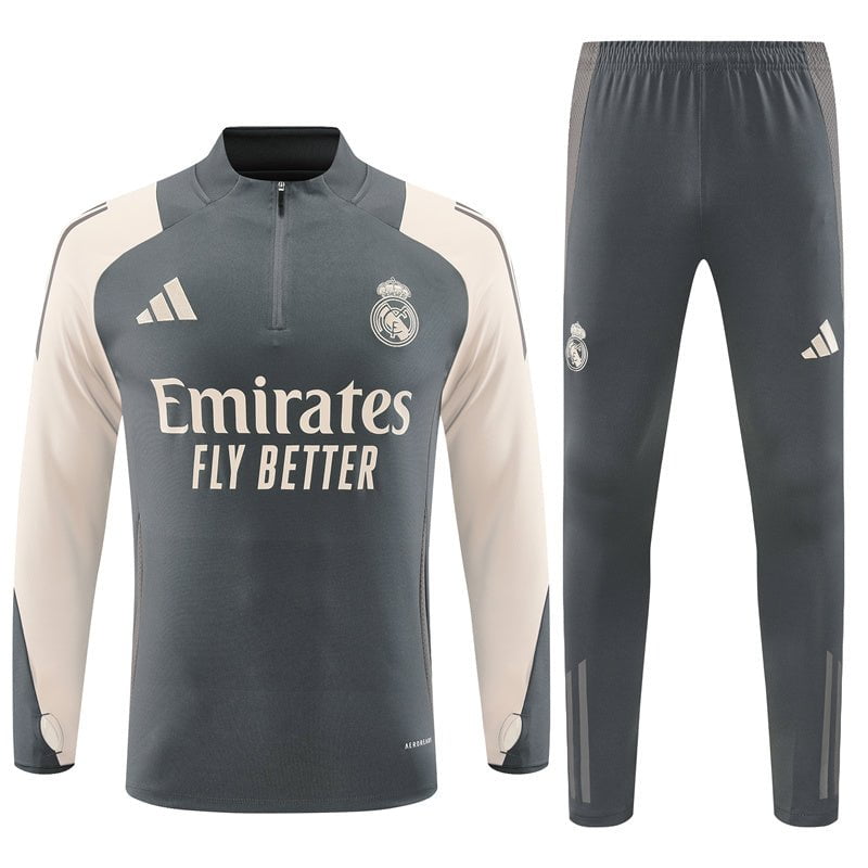 Real Madrid 24/25 - Fato de Treino - Meio Fecho