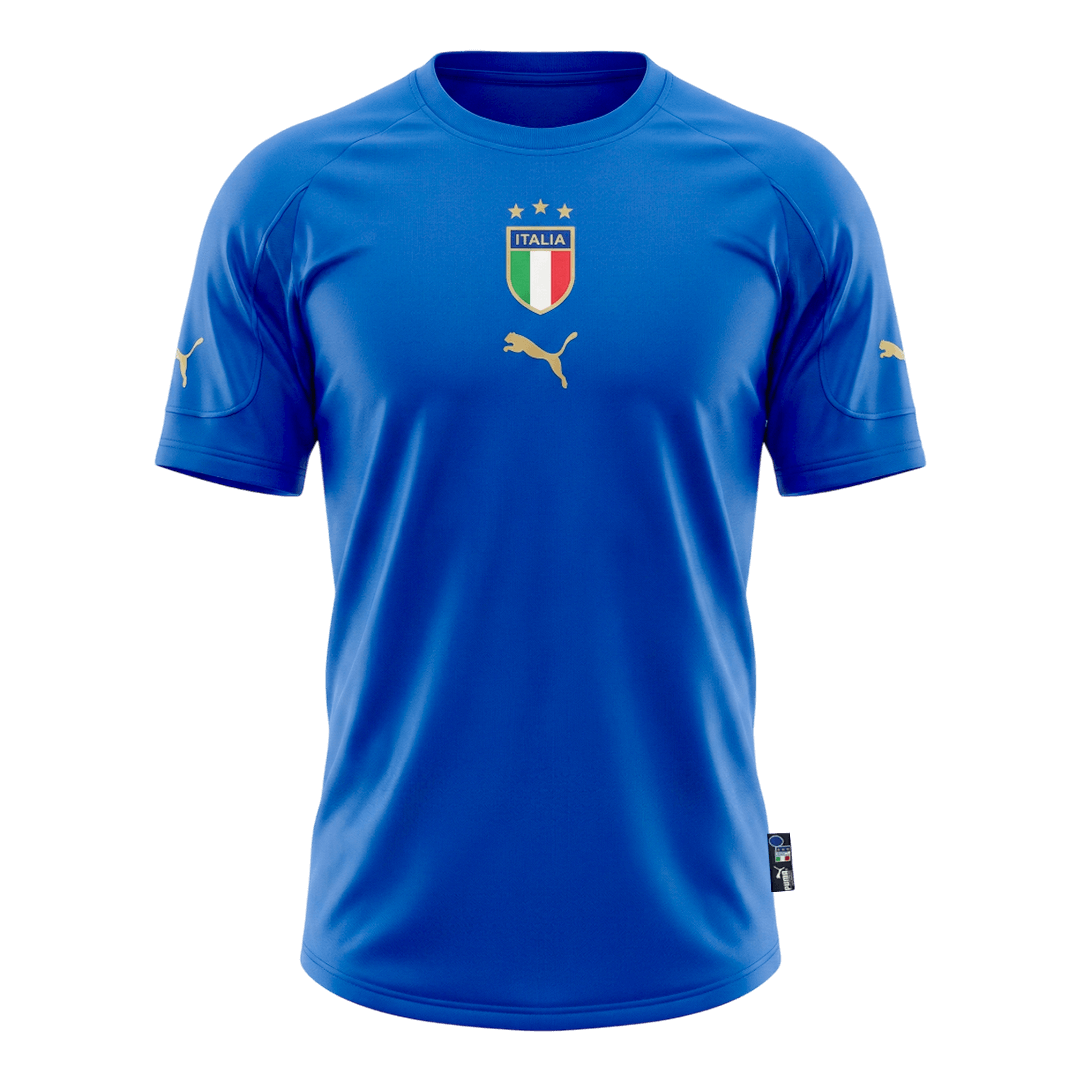 Camisola Retrô Itália Casa 2004 Azul