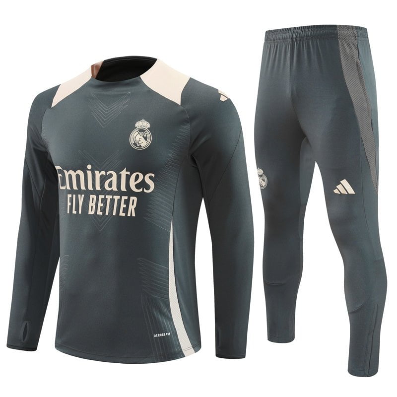 Real Madrid 24/25 - Fato de Treino - Meio Fecho