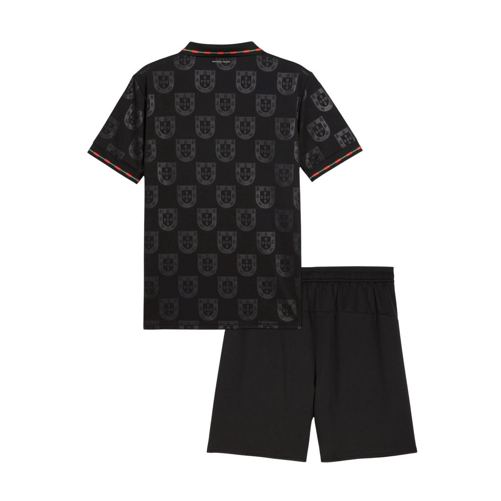 Portugal Mundial Infantil de Futebol Camisola Conjunto (Camisola+Calções) 2026 Preto
