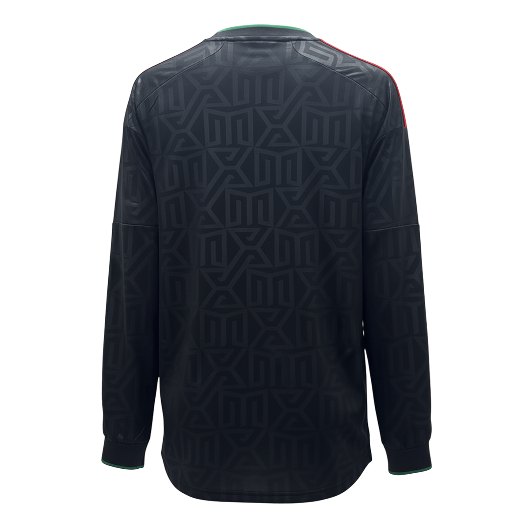 México Camisa Manga Comprida 2026 Preto