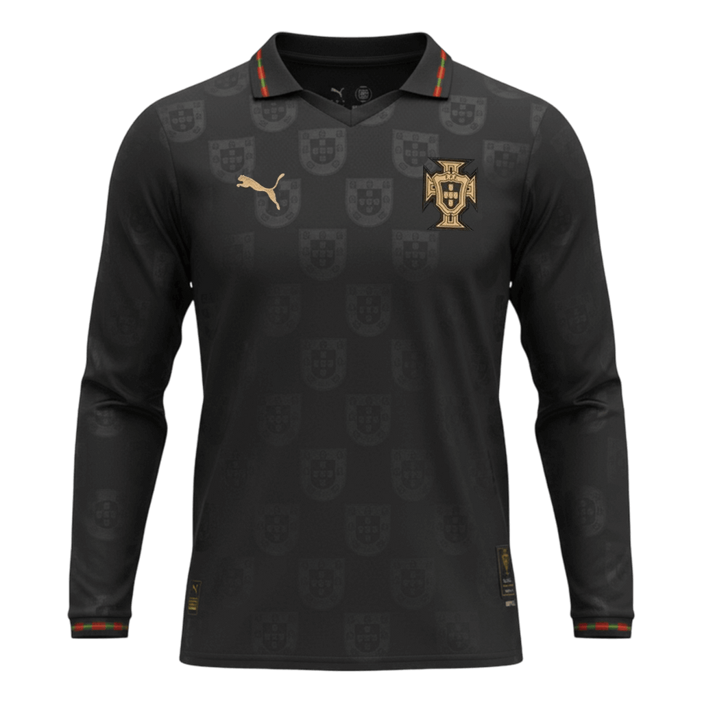 Portugal Manga comprida Camisola 2026 Preto