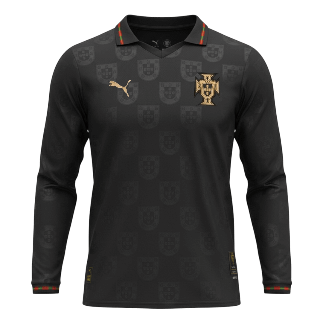 Portugal Manga comprida Camisola 2026 Preto
