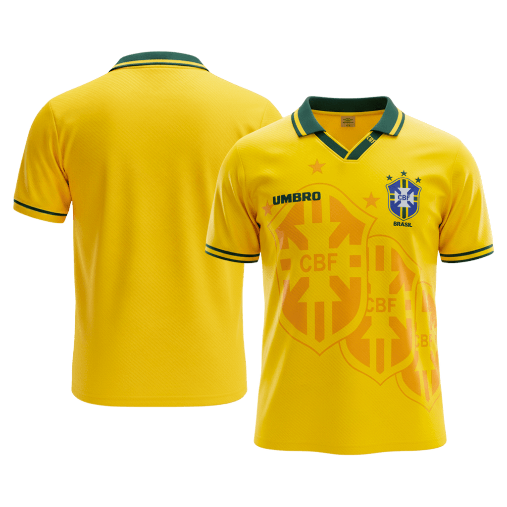 Retro Brasil Casa Camisola 1994 Amarelo