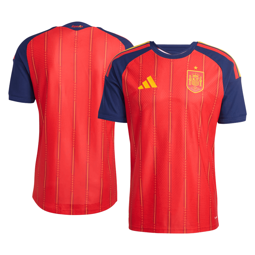 Versão de Jogador Espanha Casa Mundial Camisolas de Futebol 2026 Vermelho