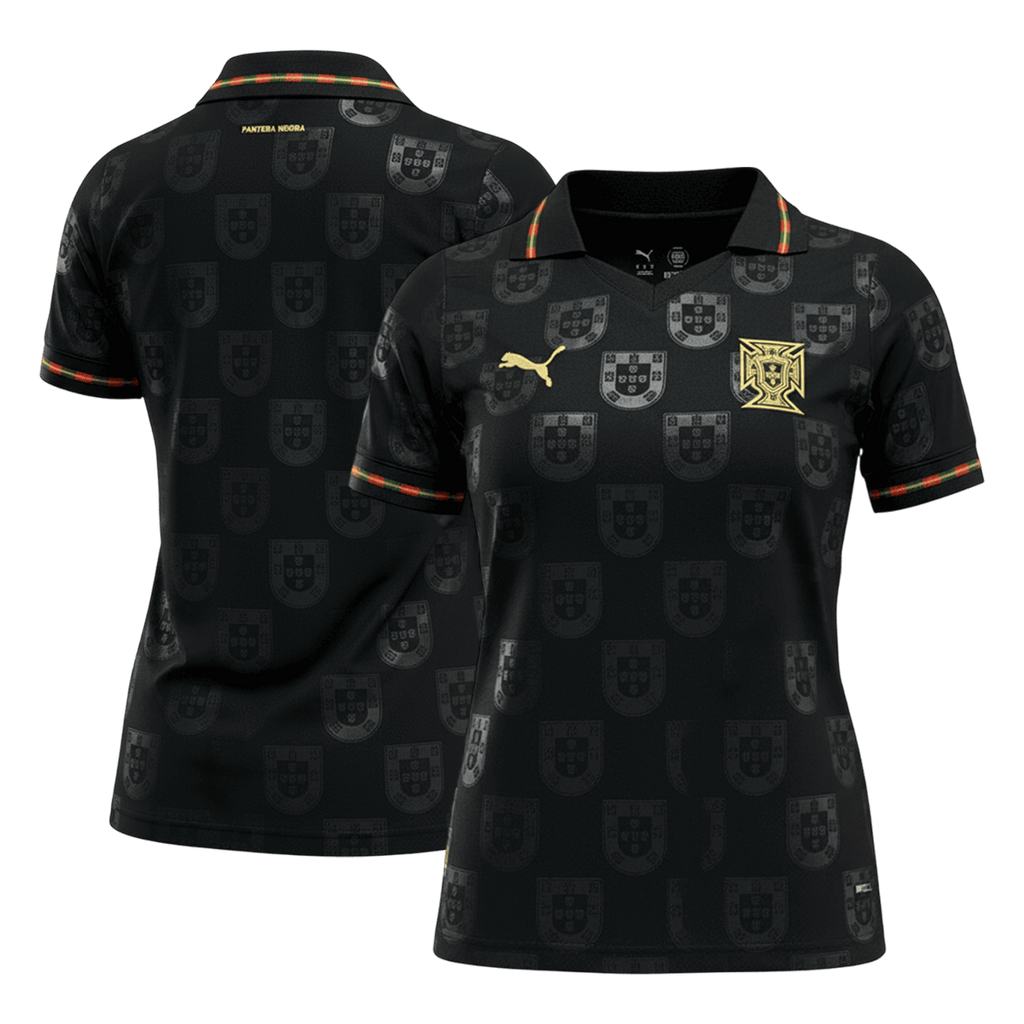 Mulher Portugal Camisola Mundial 2026 Preto