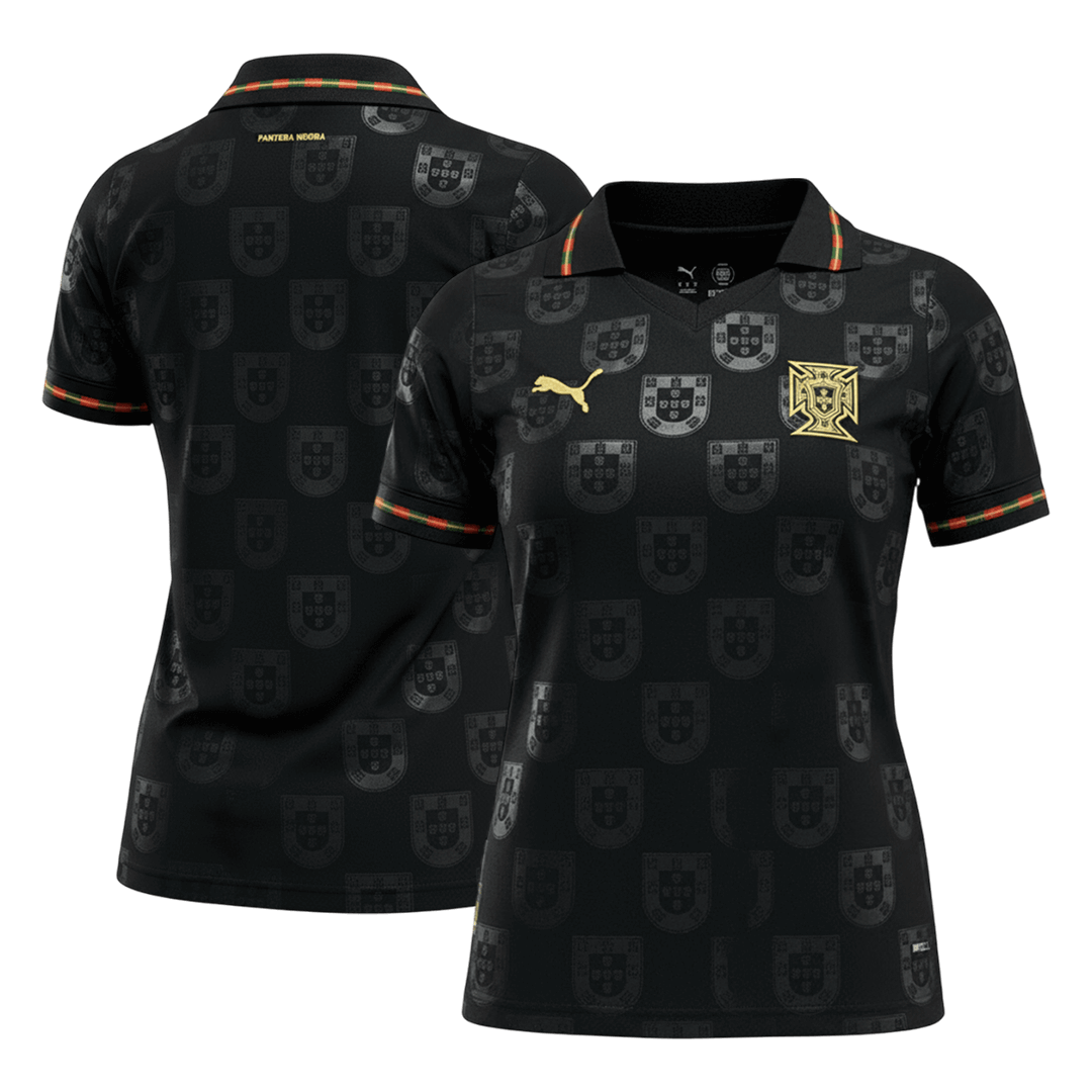 Mulher Portugal Camisola Mundial 2026 Preto