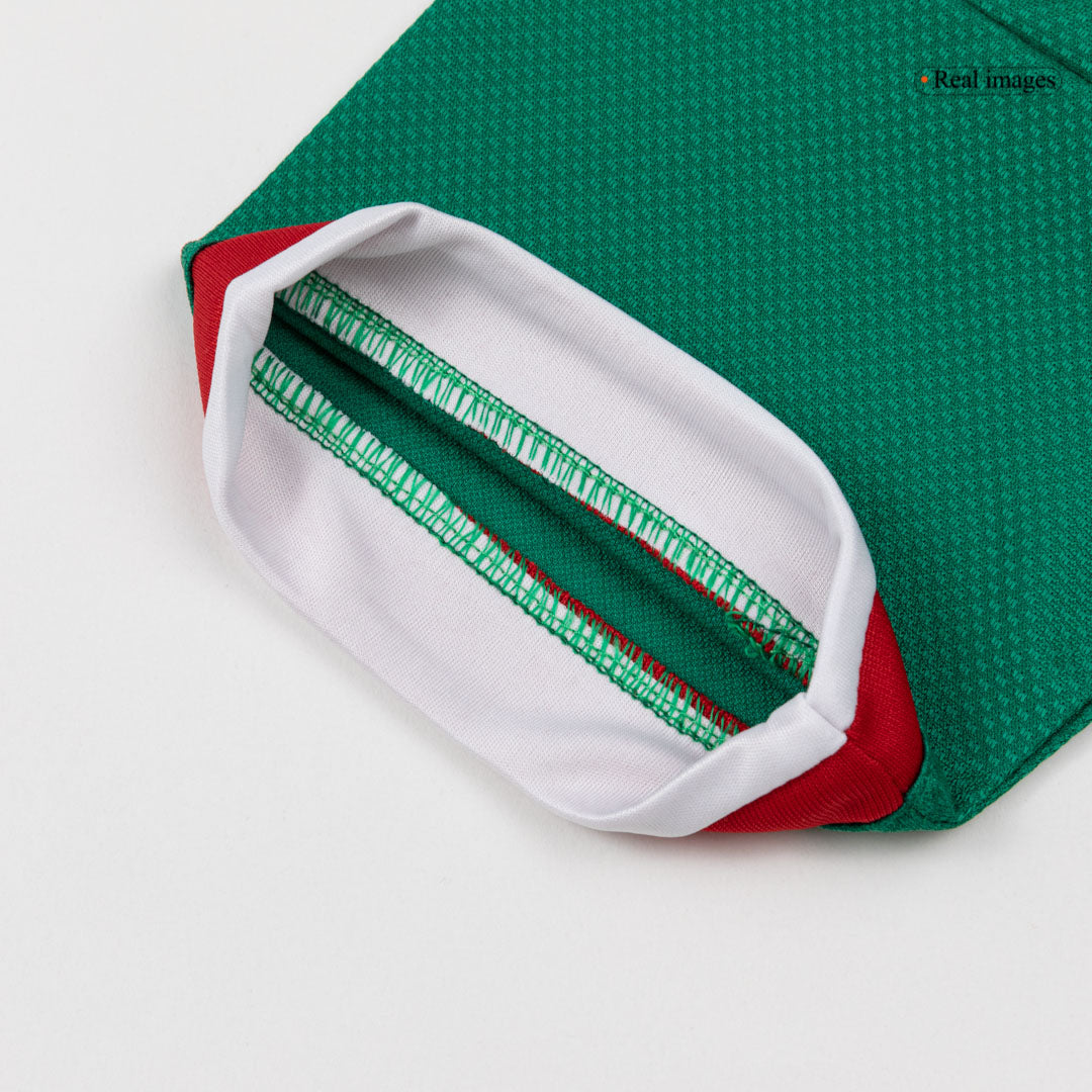 Conjunto de Camisola e Calções de Futebol México Infantil (Camisola+Calções+Meias) 25/26 Verde